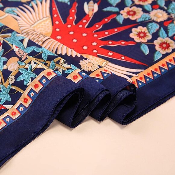 Fashion Scarves Scarf 100% Silk Feeling Scarf Silk Like Scarves Long Lightweight - Picture 6 of 7